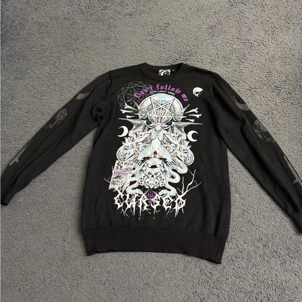 Killstar Cursed Knit Sweater